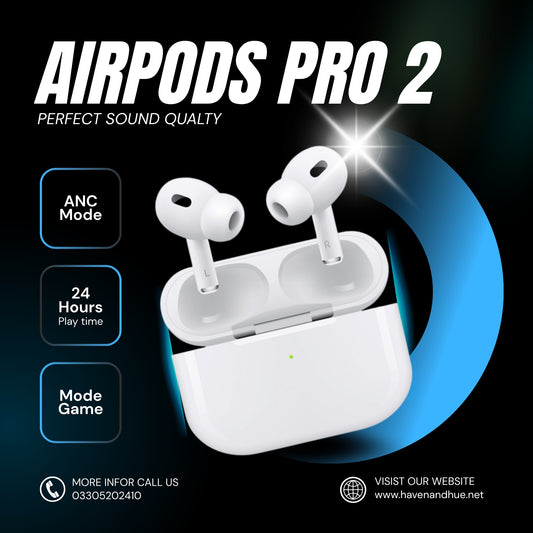 Haven & Hue™ AirPods Pro 2 (Japan Edition) – Type-C | 2nd Gen Dual ANC 🎧