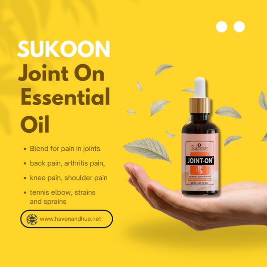 🌿 Sukoon Joint-On Essential Oil Blend – 30ml | Haven & Hue™