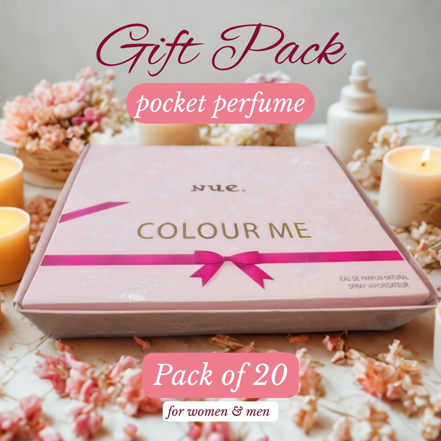 Haven & Hue™ 20-Piece Pocket / Pen Perfume Gift Pack – Men, Women & Combo